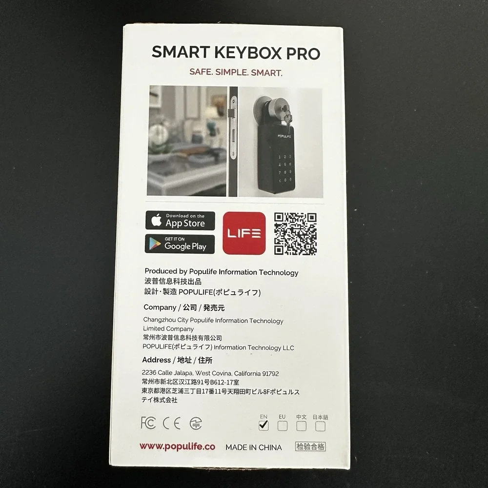 Populife Smart Keybox Pro WiFi Gateway Combo Lock Box Airbnb Host Essentials